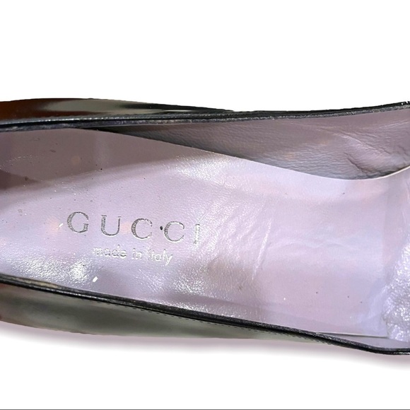 GUCCI Black Patent Leather Vintage Pumps 39 - Picture 6 of 9